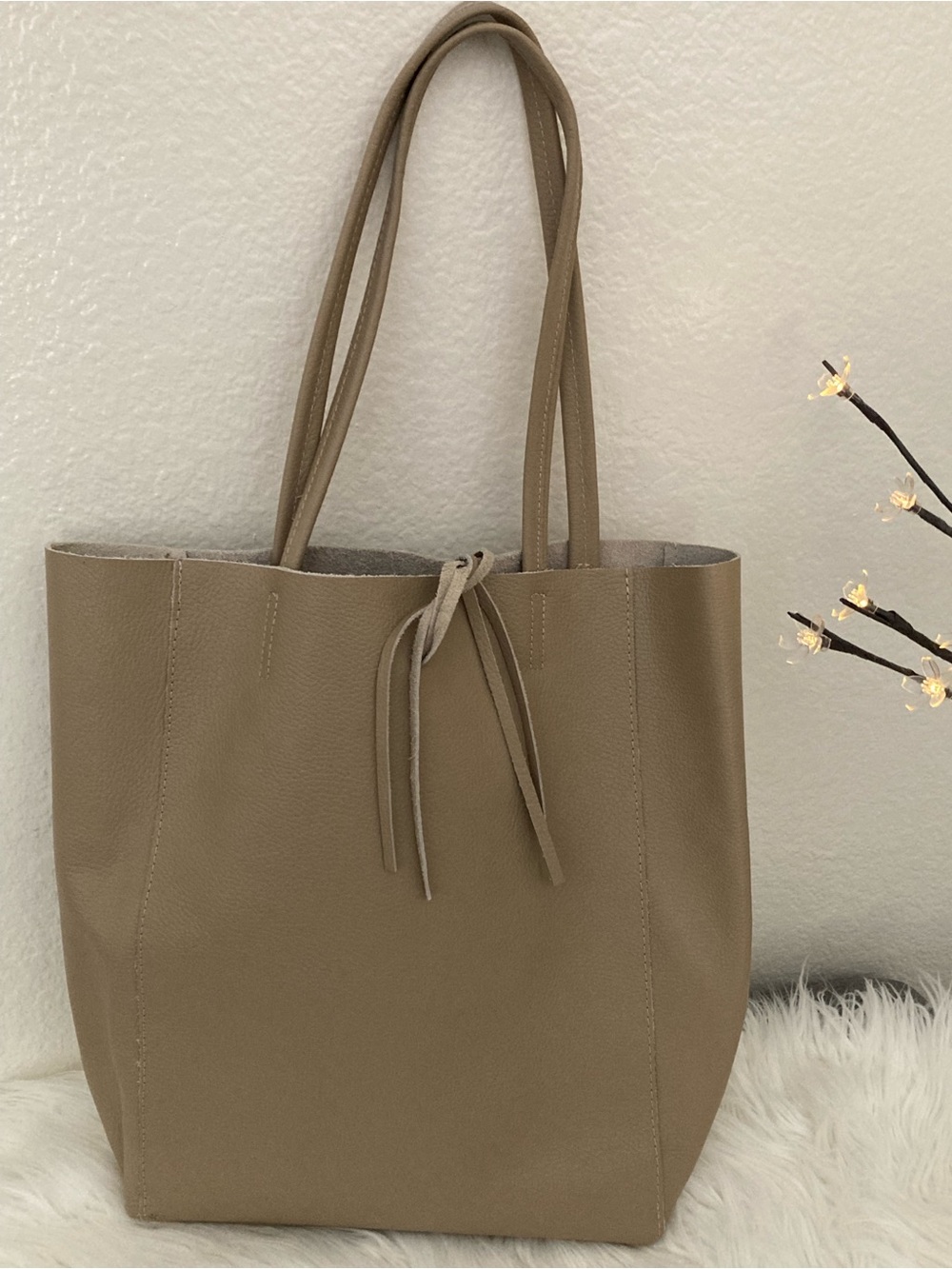 Borse in Pelle Leather tote bag
